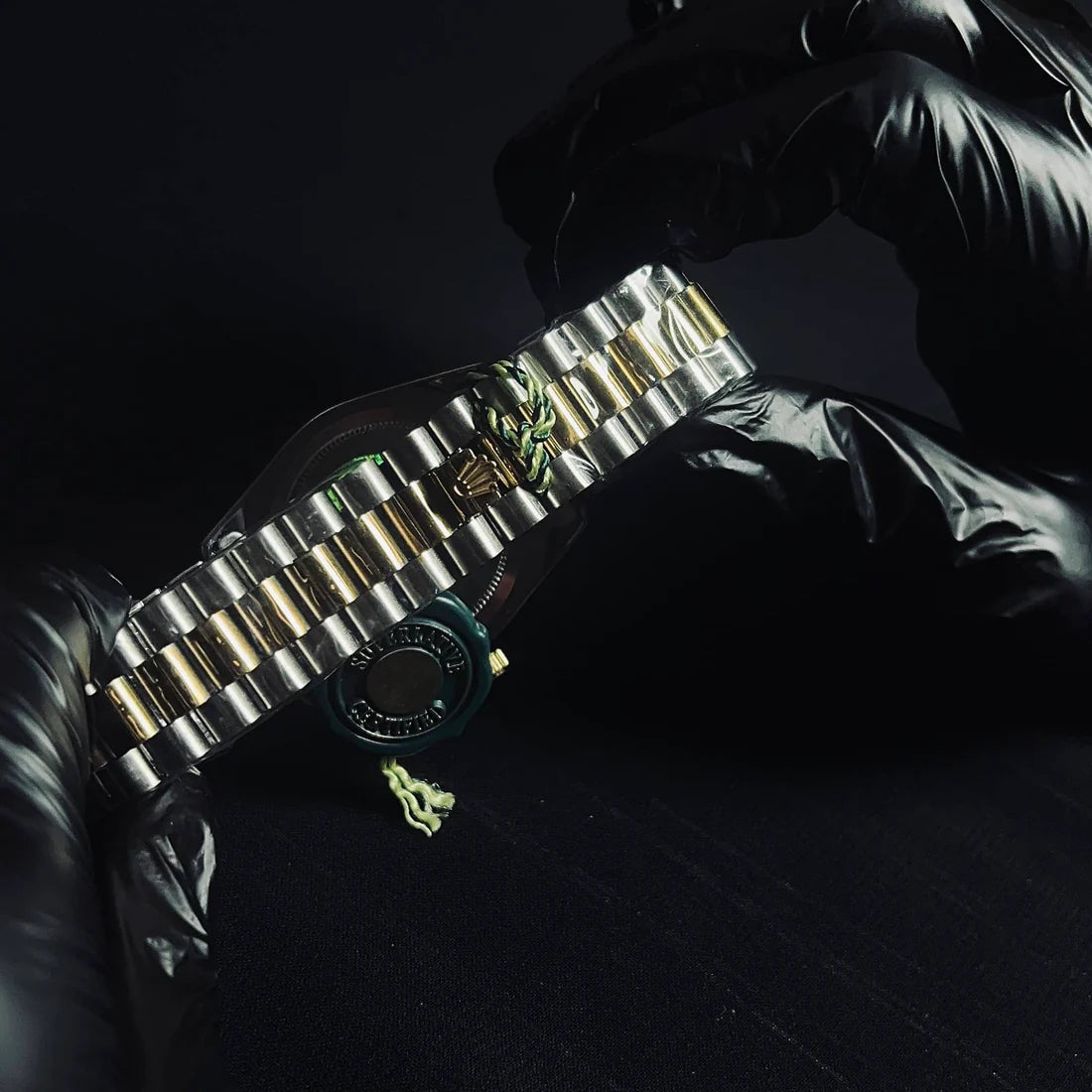 ROLEX OYSTER PERPETUAL DATEJUST 26mm GOLD / STEEL IN JUBILEE BRACELET SILVER DIAMOND DIAL AUTOMATIC 179173 (MINT)