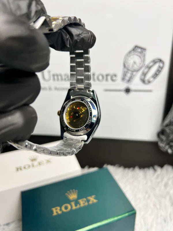 Rolex Datejust Two-Tone Blue Dial Diamond Markers