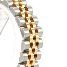 ROLEX OYSTER PERPETUAL DATEJUST 26mm GOLD / STEEL IN JUBILEE BRACELET SILVER DIAMOND DIAL AUTOMATIC 179173 (MINT)