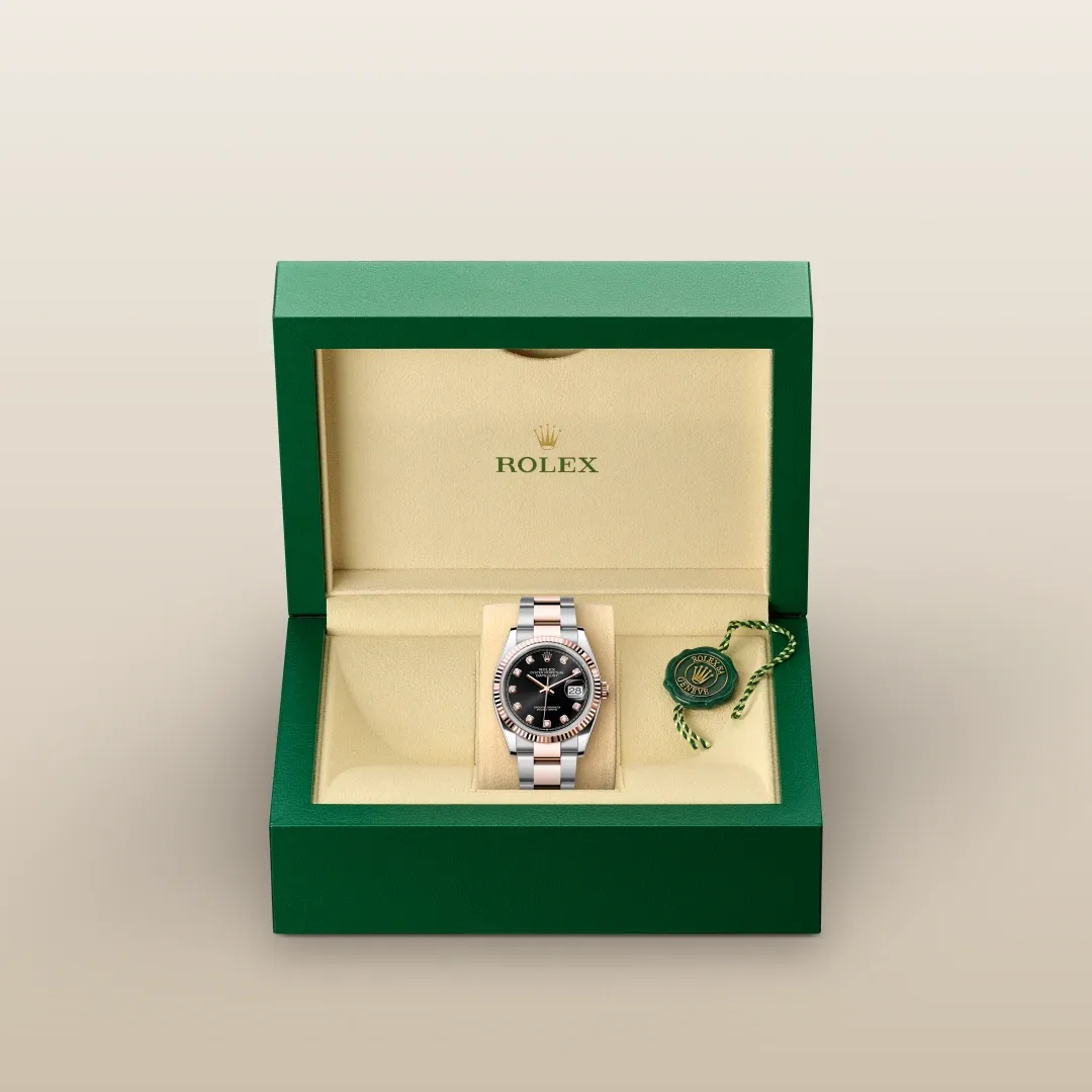 Rolex Datejust 36 Oyster, 36 mm, Oystersteel and Everose gold