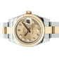 ROLEX OYSTER PERPETUAL DATEJUST 26mm GOLD / STEEL IN JUBILEE BRACELET SILVER DIAMOND DIAL AUTOMATIC 179173 (MINT)