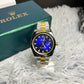 Rolex Datejust  Two-Tone Blue Dial Diamond Markers